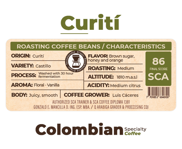 COFFEE OF CURITI ORIGIN