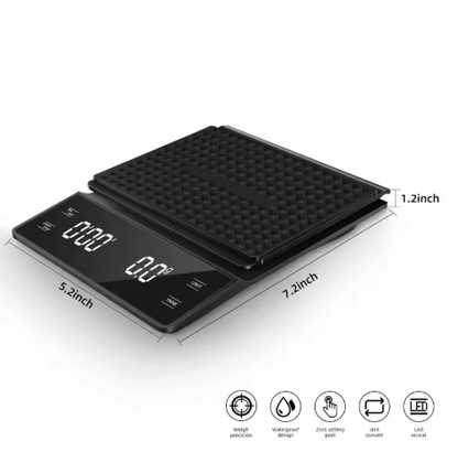 Precision Coffee Scale + Timer (0.1g)  Pour-Over Ritual Upgrade