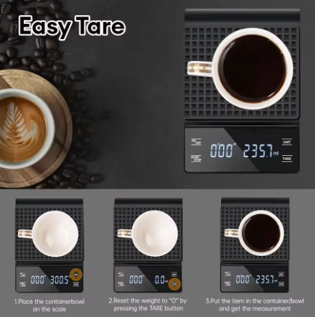 Precision Coffee Scale + Timer (0.1g)  Pour-Over Ritual Upgrade